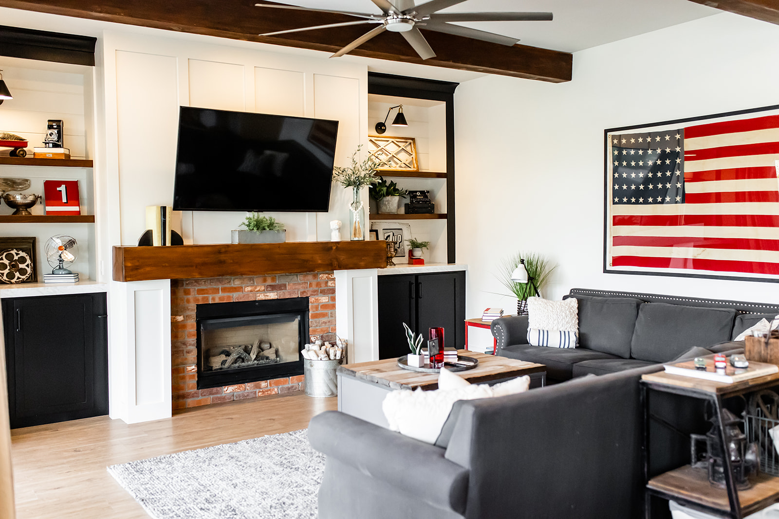 Comfortable living room in a family home